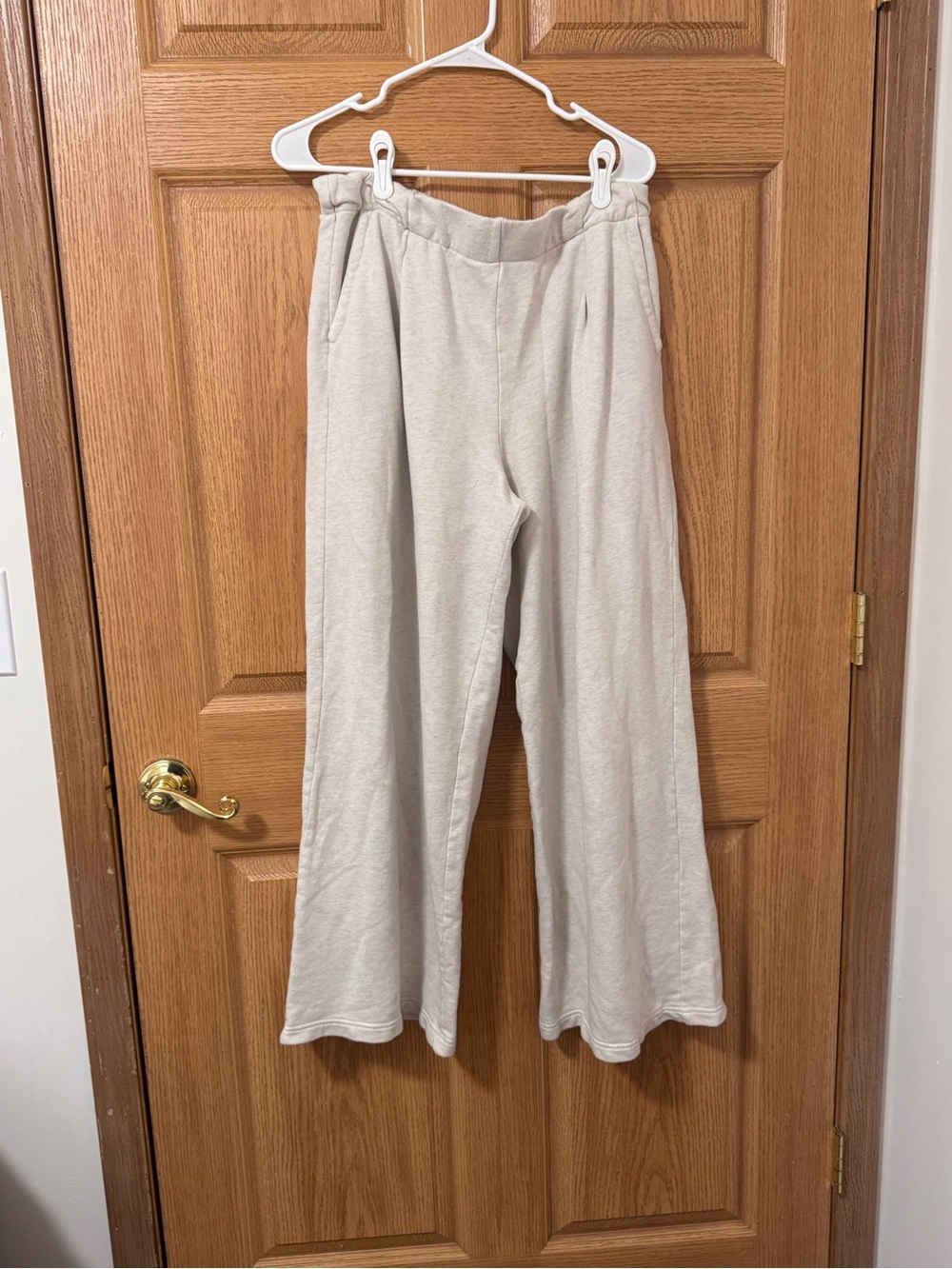 Aerie Women's Wide-Leg Pants in Light Beige